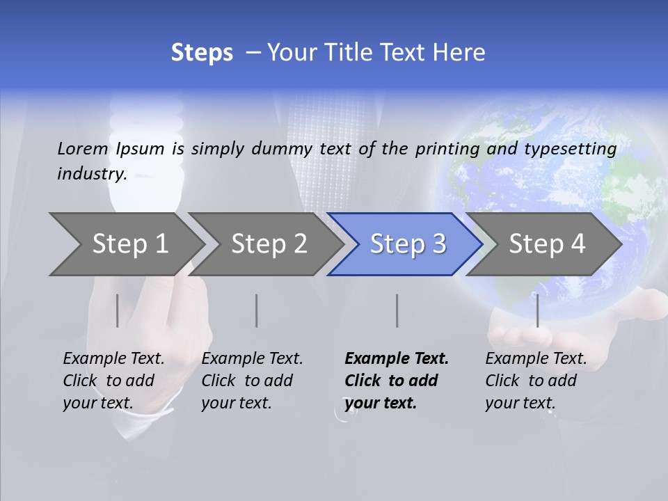 Earth Global Human PowerPoint Template