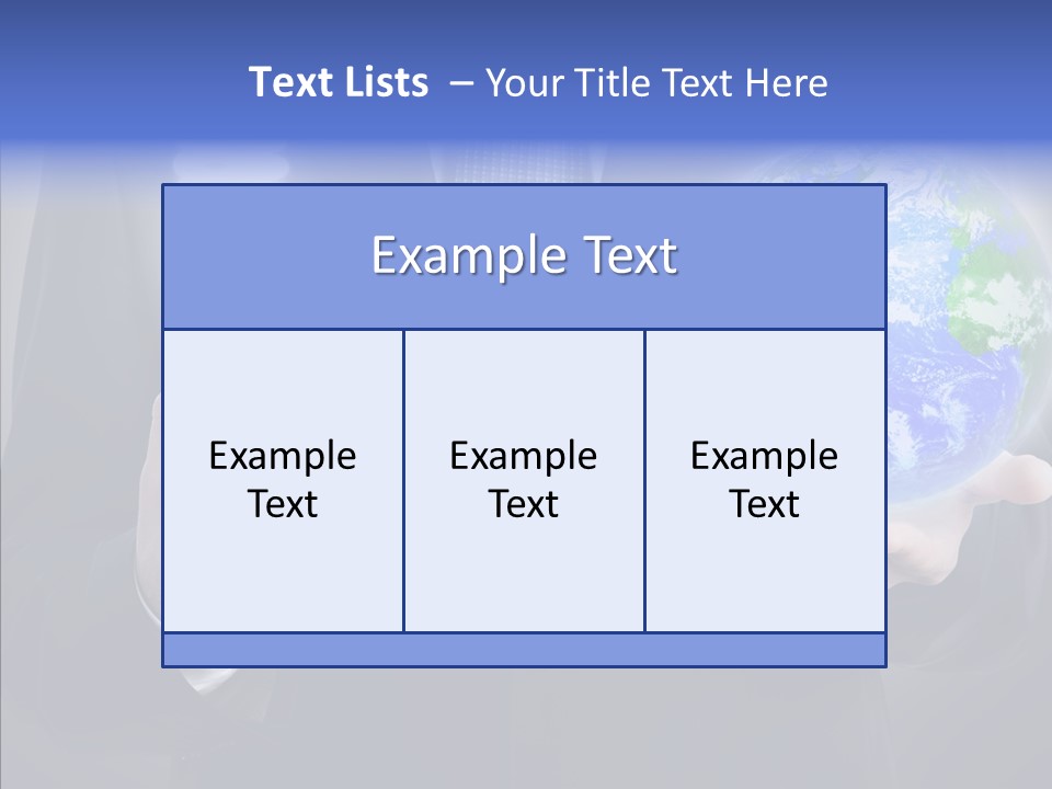 Earth Global Human PowerPoint Template