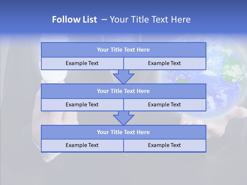 Earth Global Human PowerPoint Template