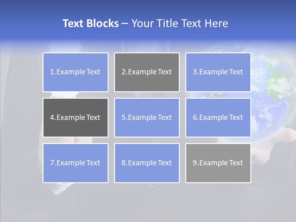 Earth Global Human PowerPoint Template