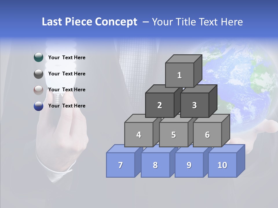 Earth Global Human PowerPoint Template