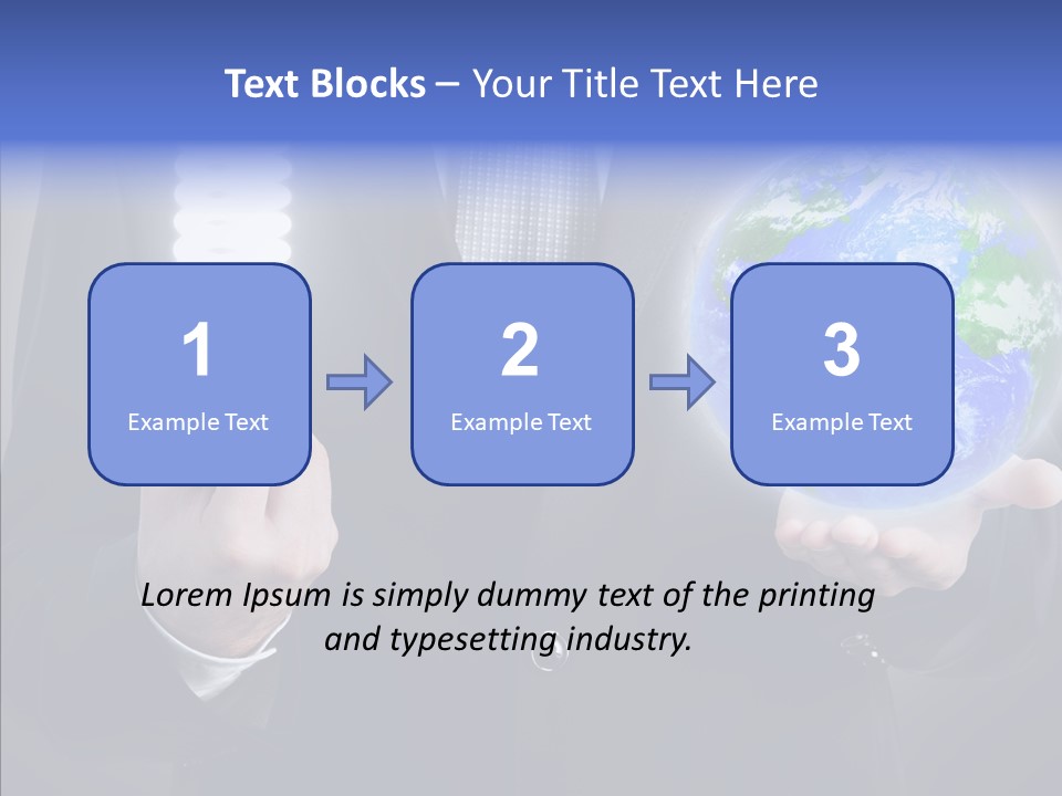 Earth Global Human PowerPoint Template