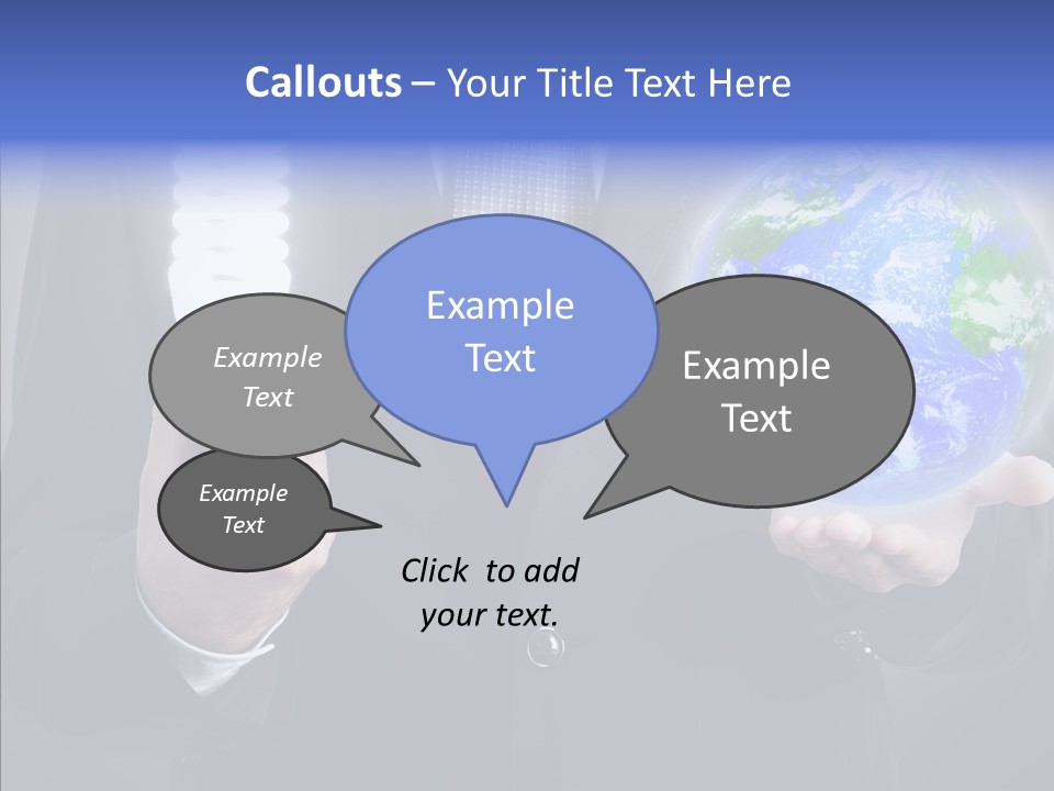 Earth Global Human PowerPoint Template