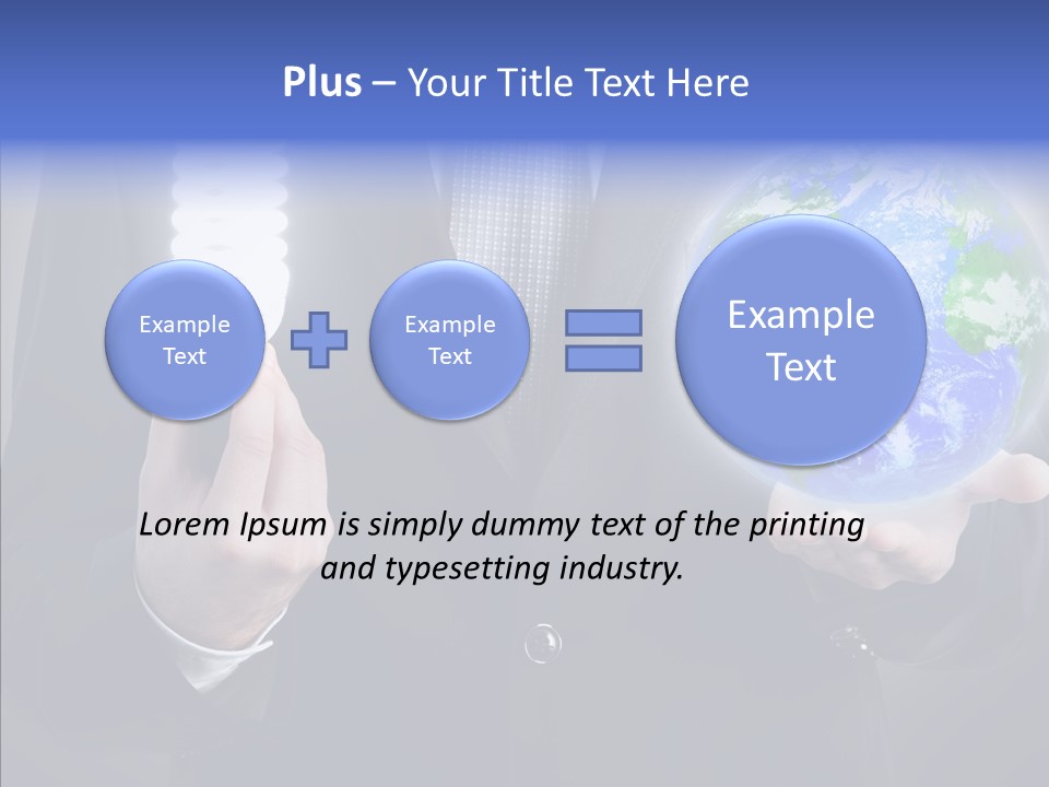 Earth Global Human PowerPoint Template