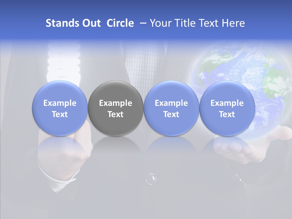 Earth Global Human PowerPoint Template