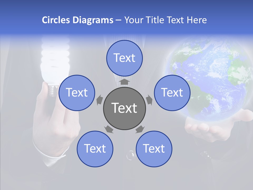 Earth Global Human PowerPoint Template