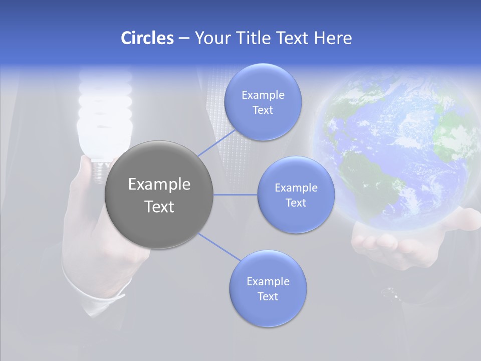 Earth Global Human PowerPoint Template