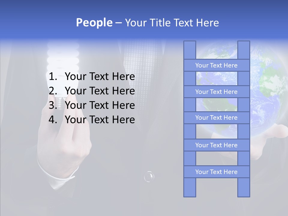 Earth Global Human PowerPoint Template