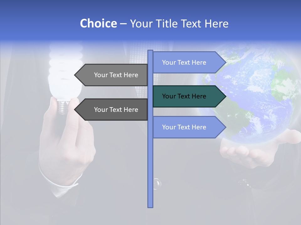 Earth Global Human PowerPoint Template
