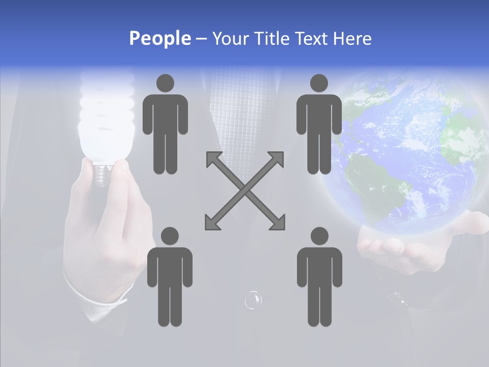 Earth Global Human PowerPoint Template