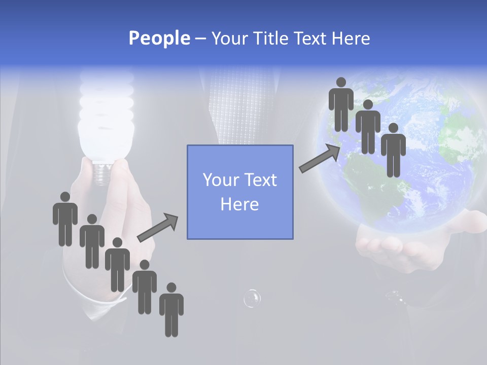 Earth Global Human PowerPoint Template