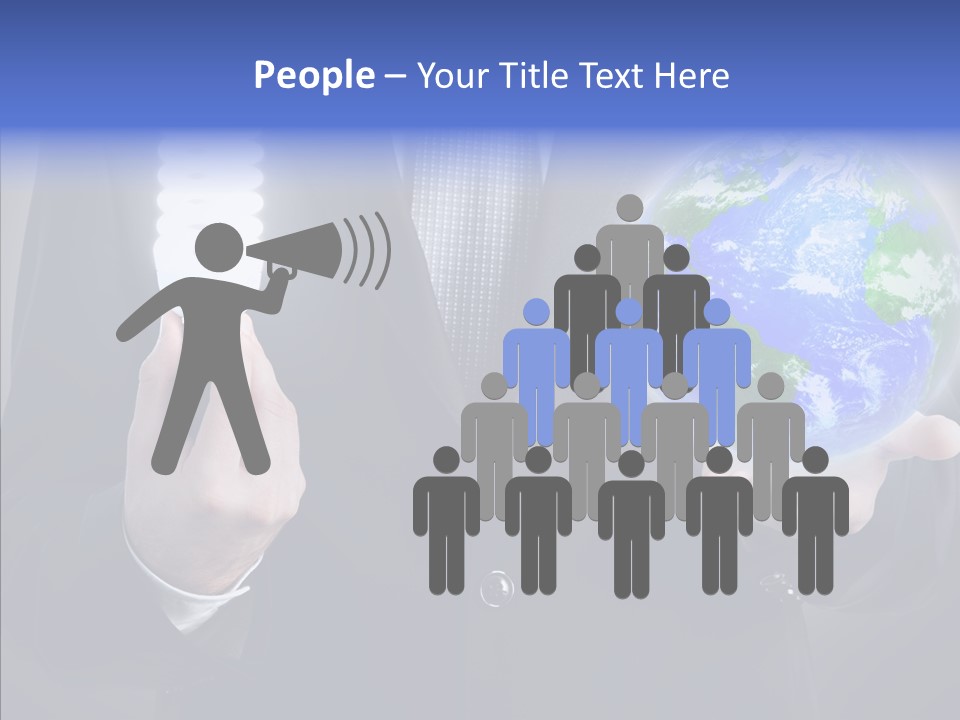 Earth Global Human PowerPoint Template