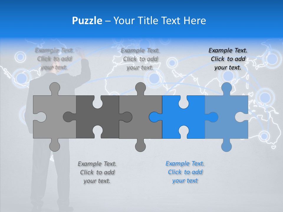 Draw Approve Continent PowerPoint Template