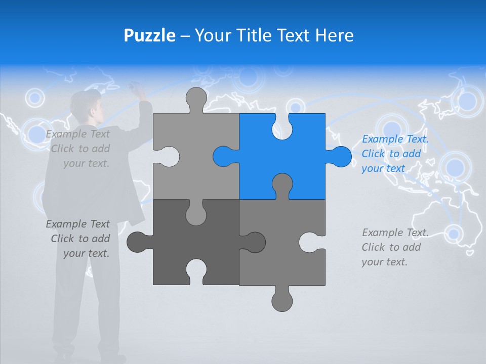 Draw Approve Continent PowerPoint Template
