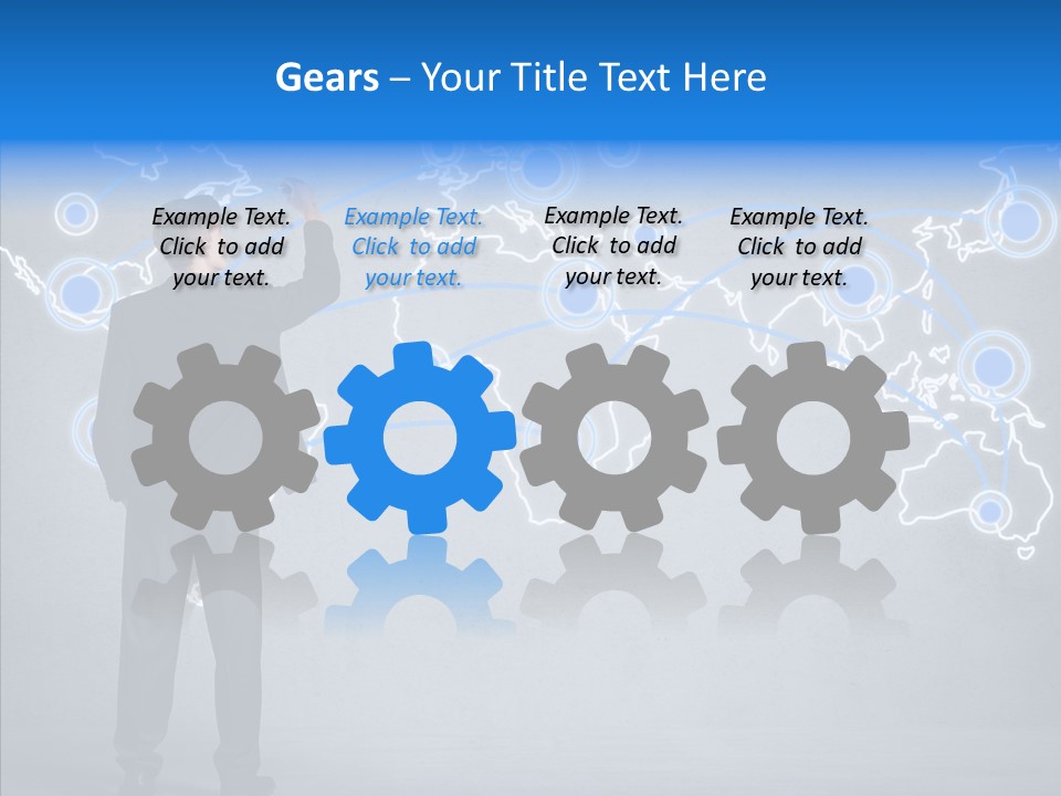 Draw Approve Continent PowerPoint Template