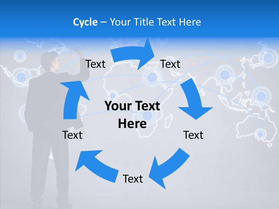 Draw Approve Continent PowerPoint Template