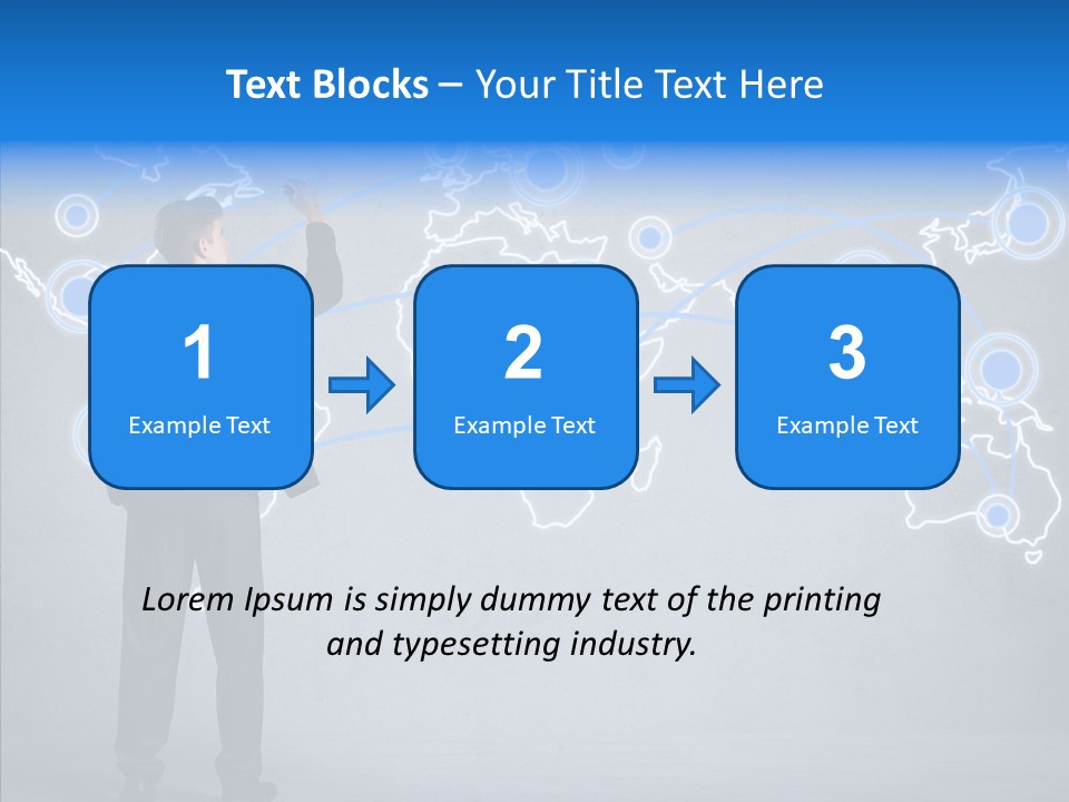 Draw Approve Continent PowerPoint Template