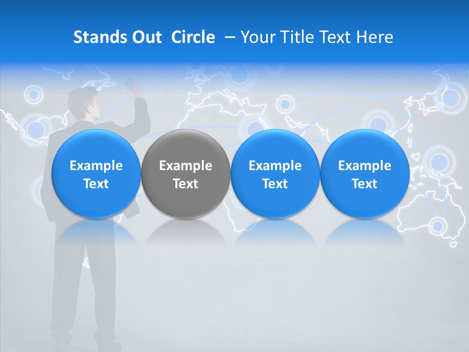 Draw Approve Continent PowerPoint Template