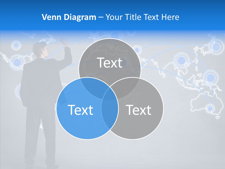 Draw Approve Continent PowerPoint Template