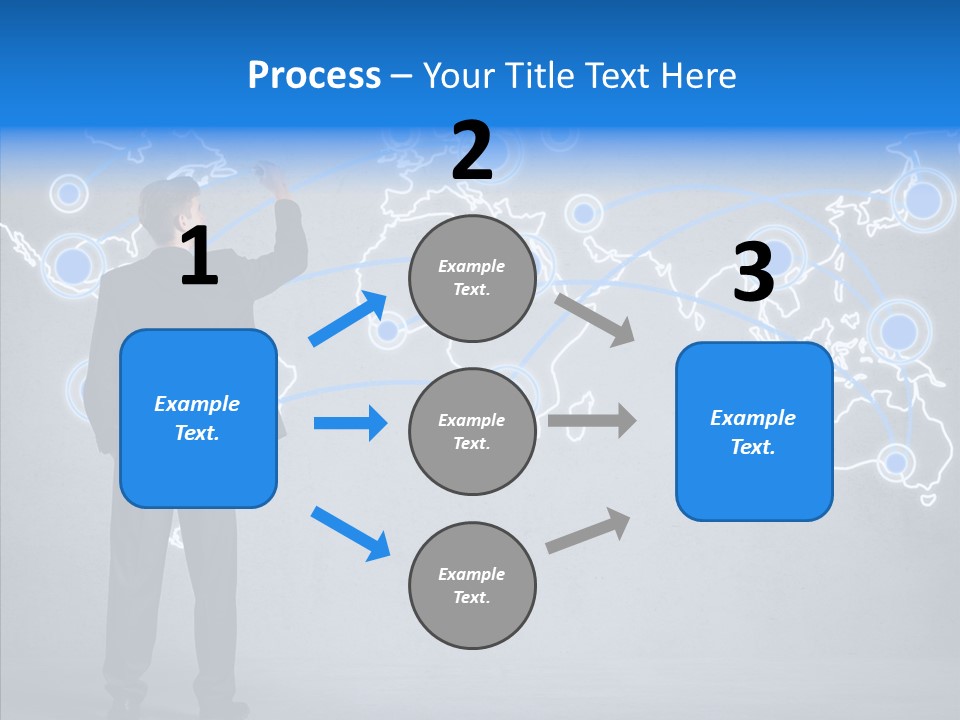 Draw Approve Continent PowerPoint Template
