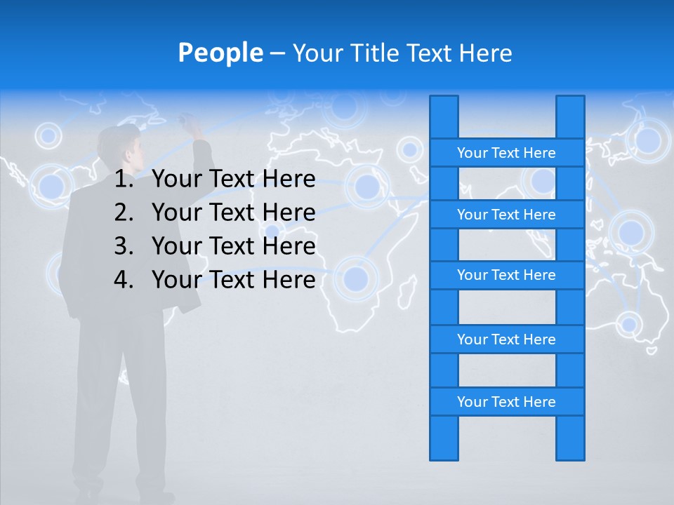 Draw Approve Continent PowerPoint Template