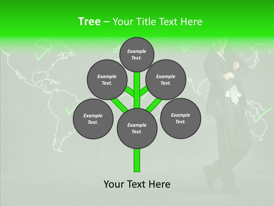 Communication Grow Global Connection PowerPoint Template