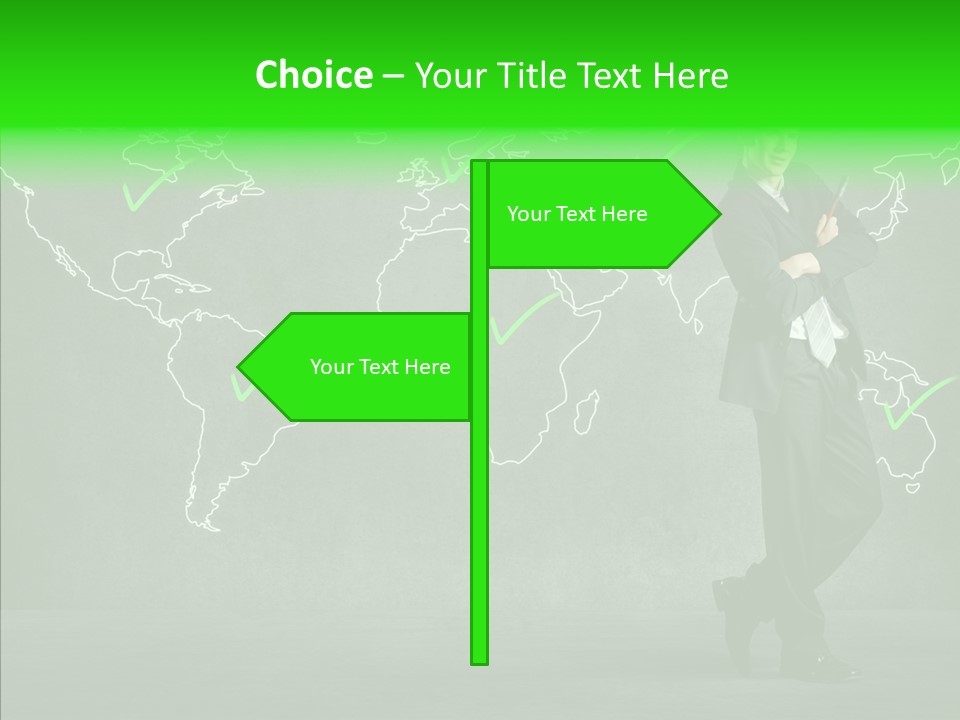 Communication Grow Global Connection PowerPoint Template