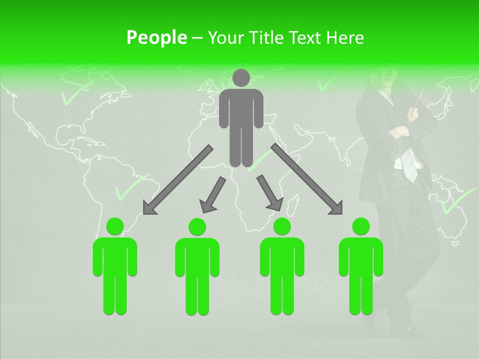 Communication Grow Global Connection PowerPoint Template