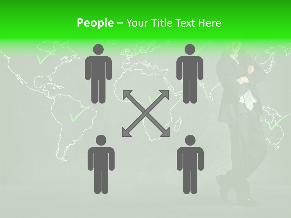 Communication Grow Global Connection PowerPoint Template