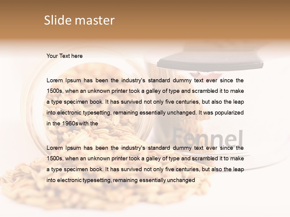 Leaves Menu Sauce PowerPoint Template