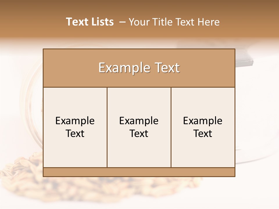 Leaves Menu Sauce PowerPoint Template