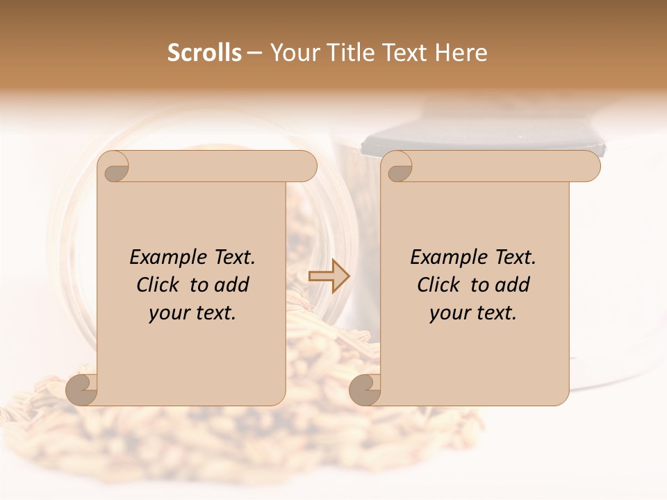 Leaves Menu Sauce PowerPoint Template