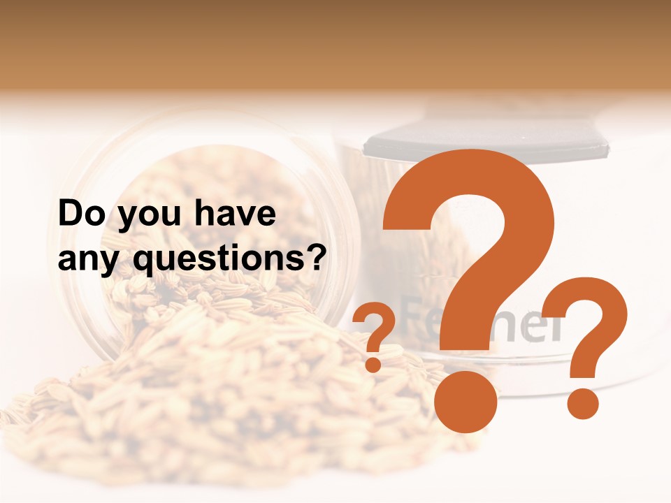 Leaves Menu Sauce PowerPoint Template