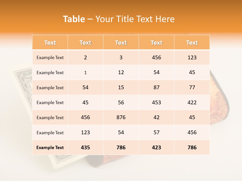 Unit Note Bill PowerPoint Template