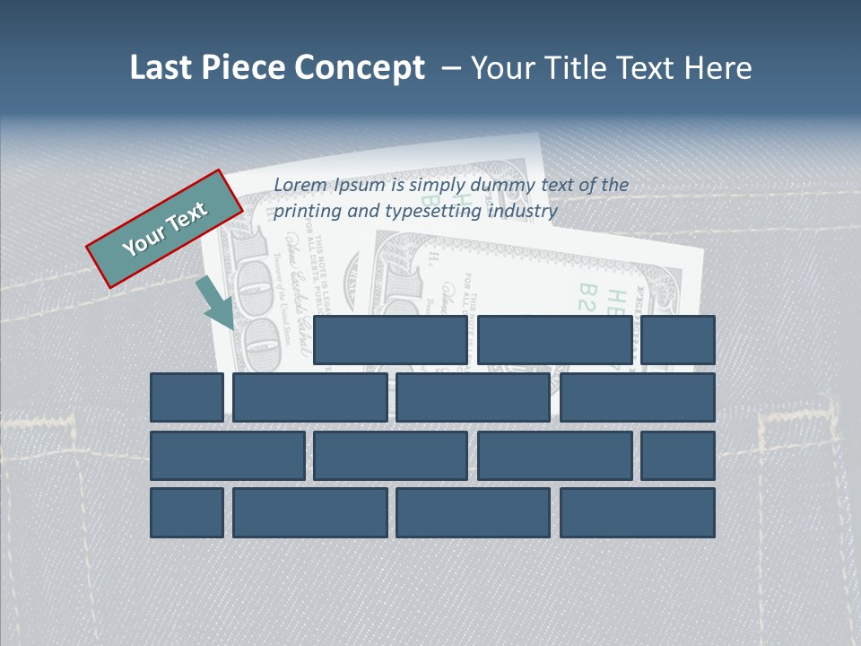 Store Wages Rear PowerPoint Template