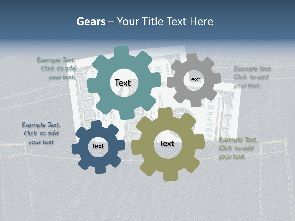 Store Wages Rear PowerPoint Template