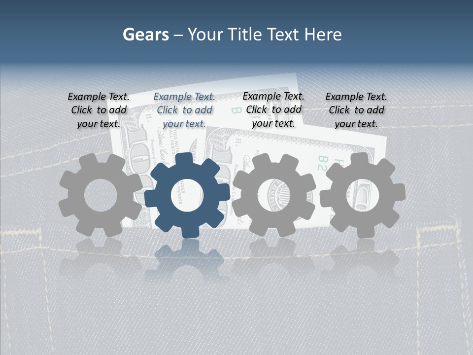 Store Wages Rear PowerPoint Template