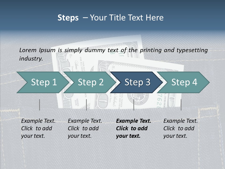 Store Wages Rear PowerPoint Template