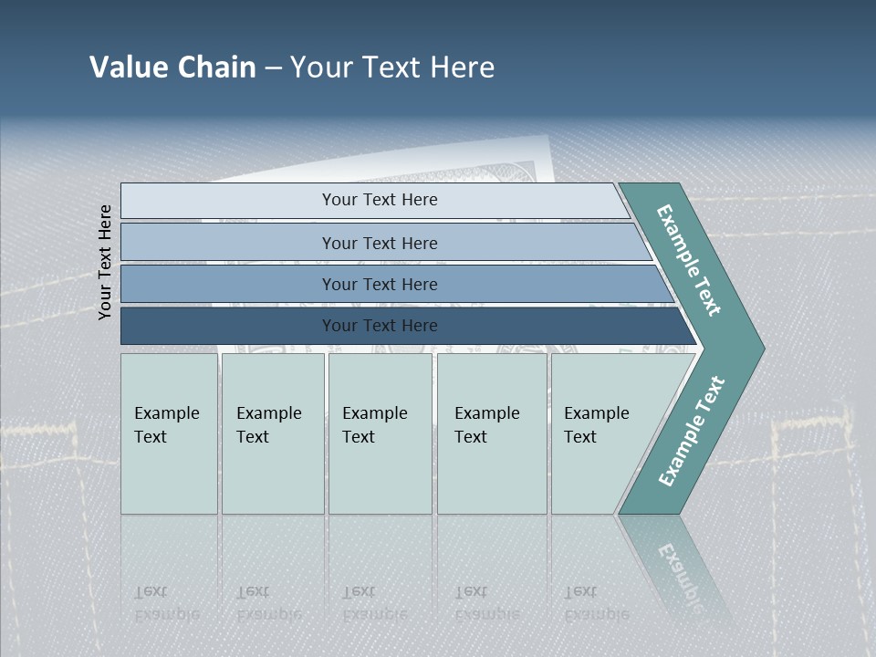 Store Wages Rear PowerPoint Template