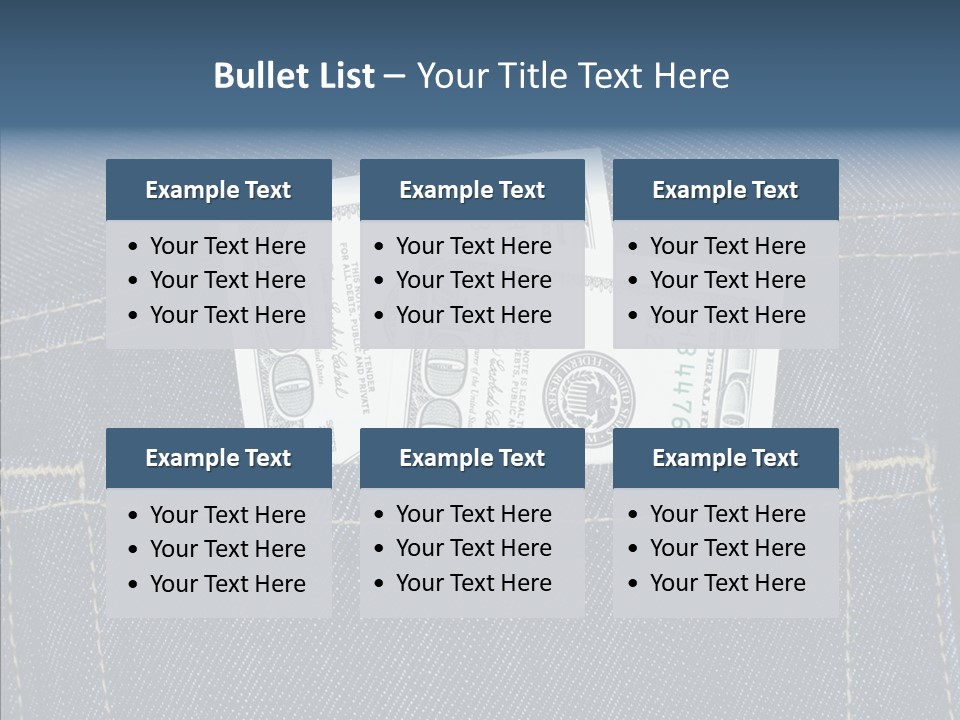 Store Wages Rear PowerPoint Template