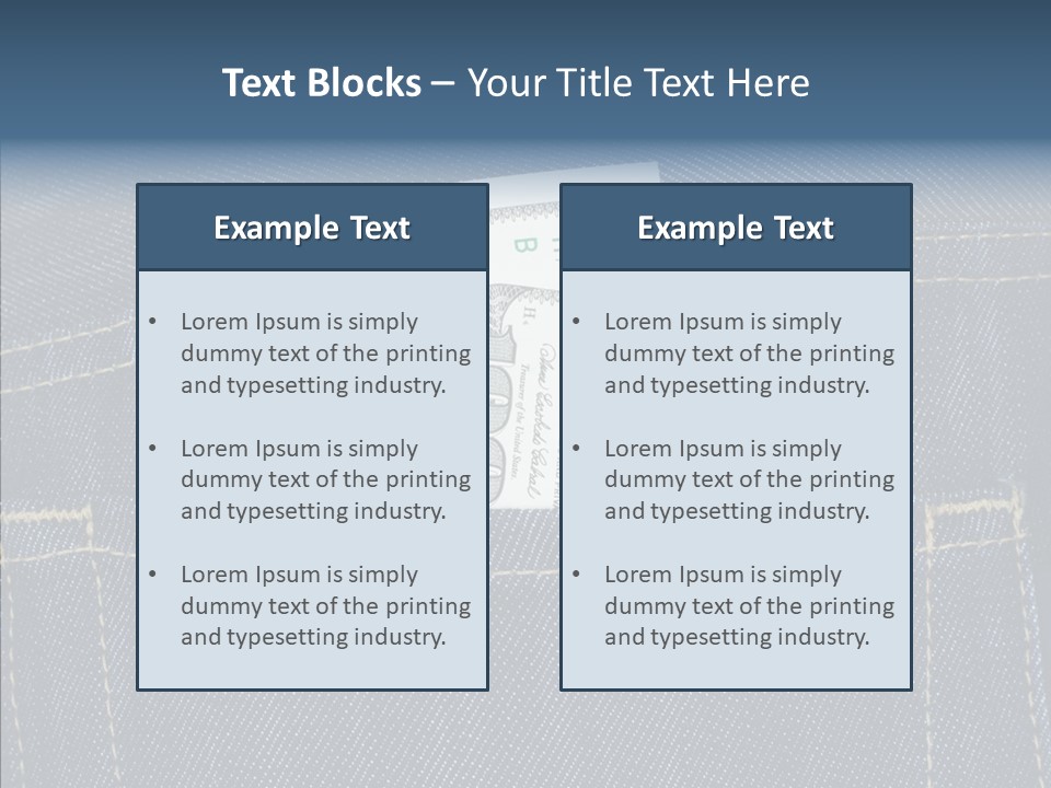 Store Wages Rear PowerPoint Template
