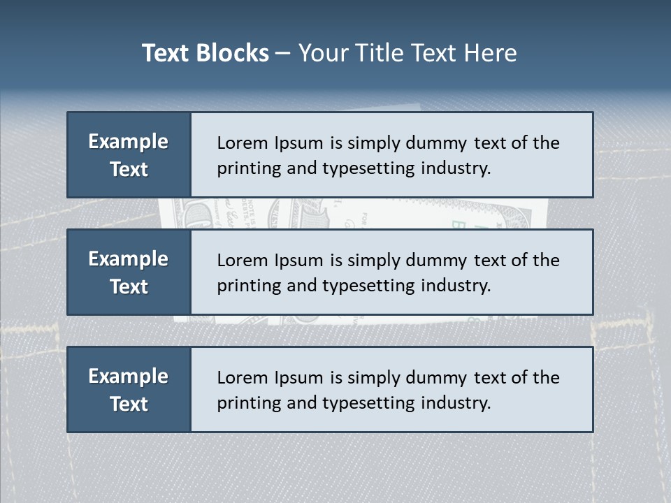 Store Wages Rear PowerPoint Template