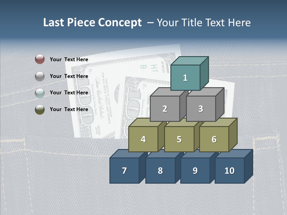 Store Wages Rear PowerPoint Template