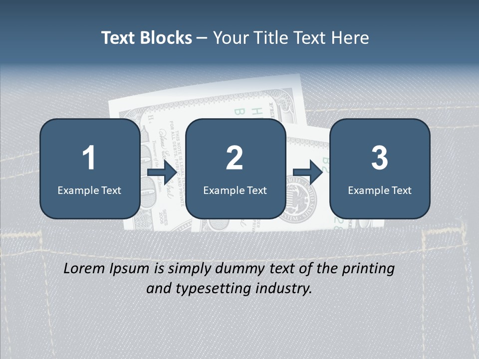 Store Wages Rear PowerPoint Template