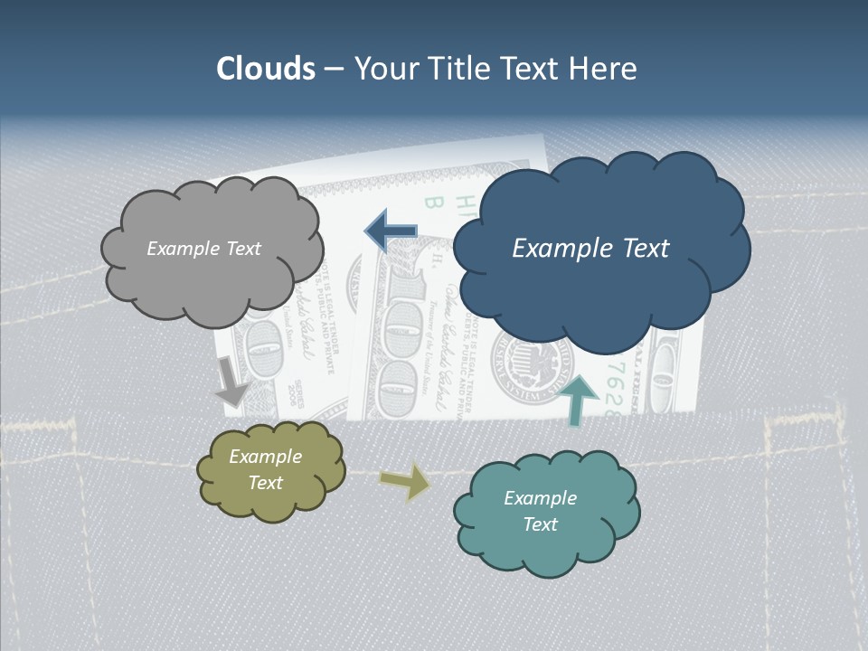 Store Wages Rear PowerPoint Template