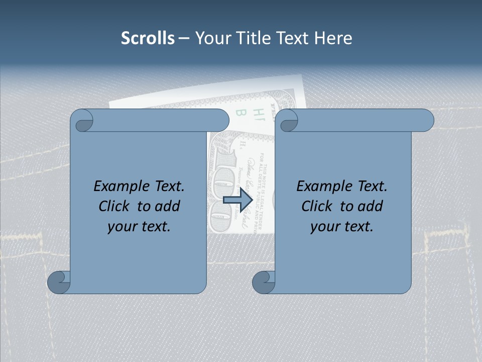 Store Wages Rear PowerPoint Template