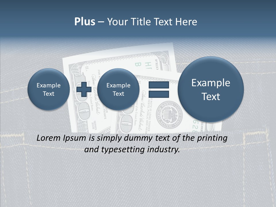 Store Wages Rear PowerPoint Template