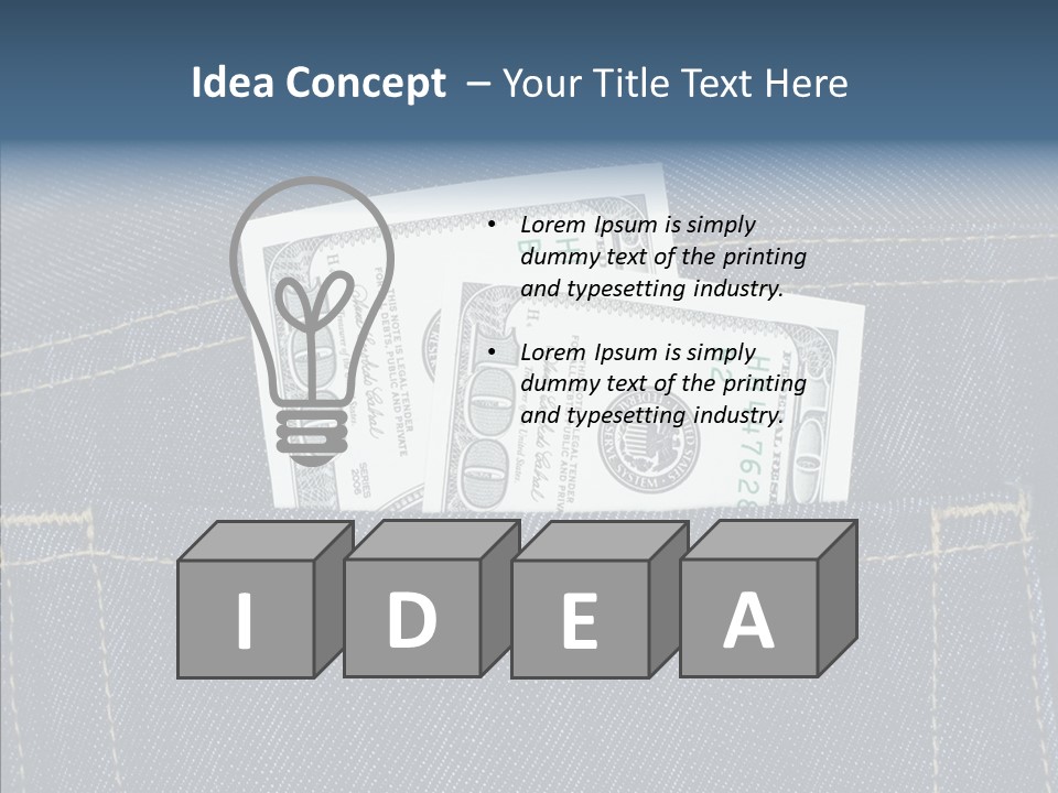 Store Wages Rear PowerPoint Template