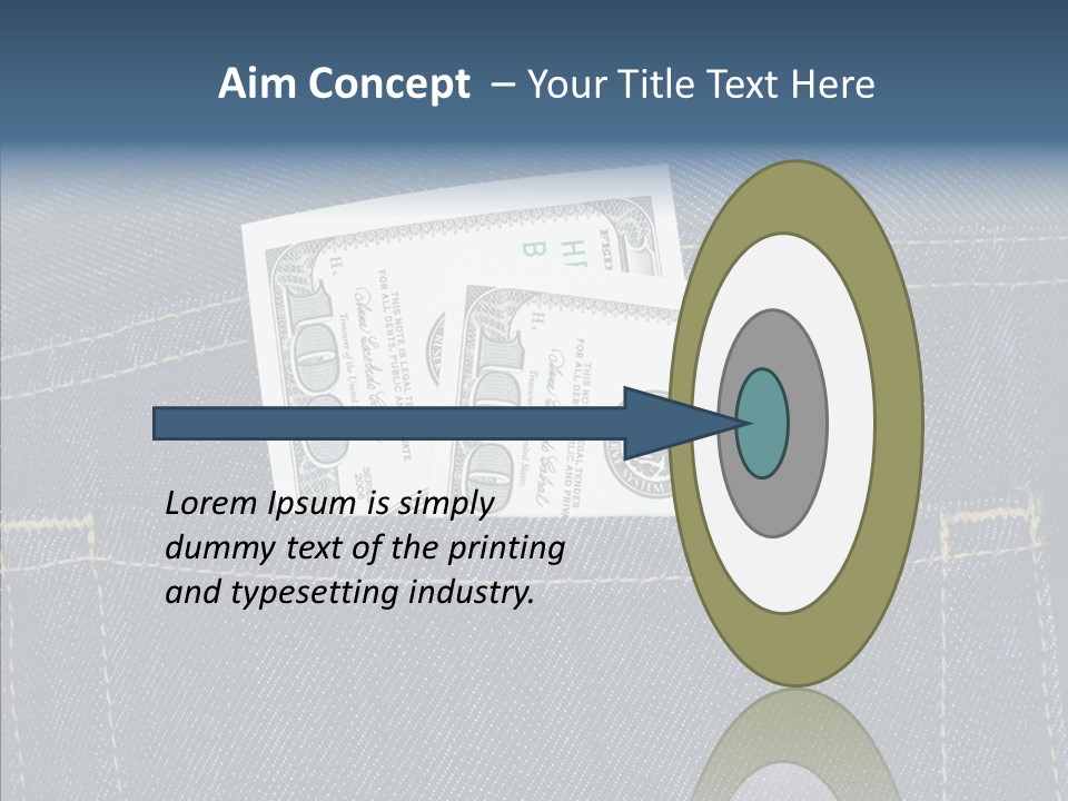 Store Wages Rear PowerPoint Template