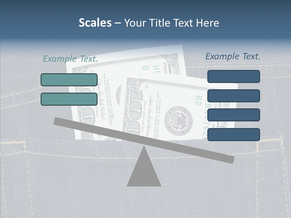 Store Wages Rear PowerPoint Template